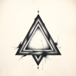 Realism Triangle Tattoo