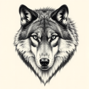 Realism Wolf Tattoo