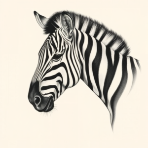 Realism Zebra Tattoo