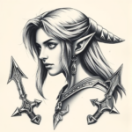 Realism Zelda Tattoo