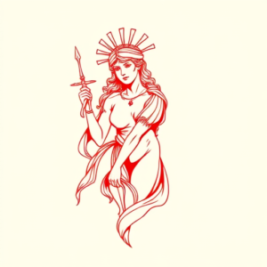 Red Ink Athena Tattoo