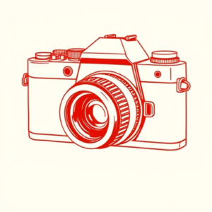 Red Ink Camera Tattoo