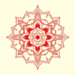 Red Ink Chakra Tattoo