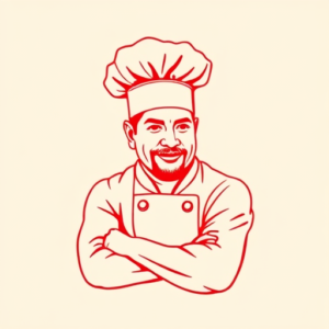 Red Ink Chef Tattoo