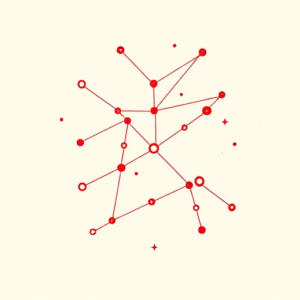 Red Ink Constellation Tattoo