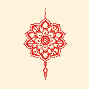 Red Ink Crochet Tattoo