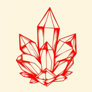 Red Ink Crystal Tattoo