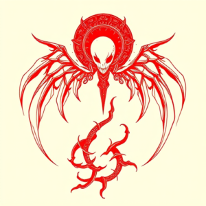 Red Ink Evangelion Tattoo