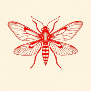 Red Ink Firefly Tattoo