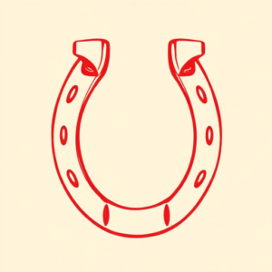 Red Ink Horseshoe Tattoo