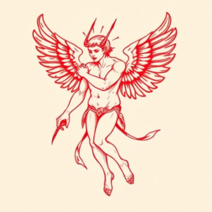 Red Ink Icarus Tattoo