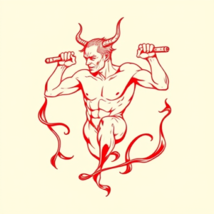 Red Ink Incubus Tattoo