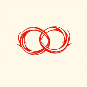 Red Ink Infinity Tattoo