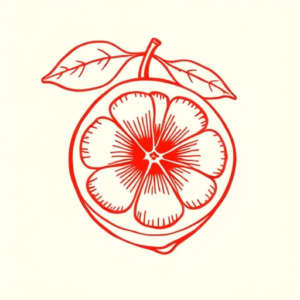 Red Ink Lemon Tattoo