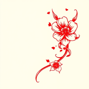 Red Ink Lighter Tattoo