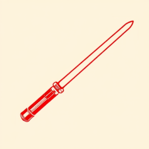 Red Ink Lightsaber Tattoo