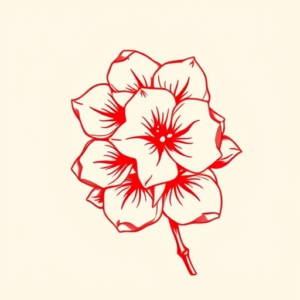 Red Ink Lilac Tattoo