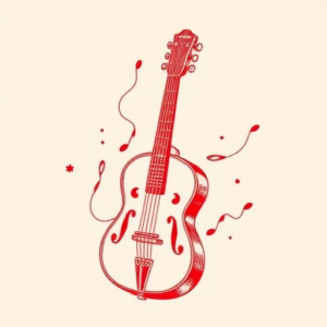 Red Ink Music Tattoo