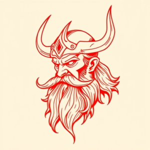 Red Ink Odin Tattoo