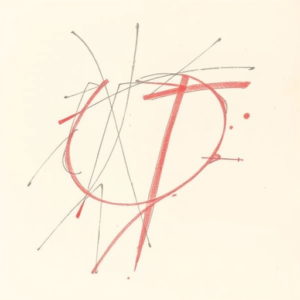 Red Ink Outline Band Tattoo