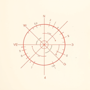 Red Ink Outline Coordinates Tattoo