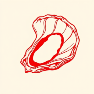 Red Ink Oyster Tattoo