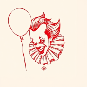 Red Ink Pennywise Tattoo