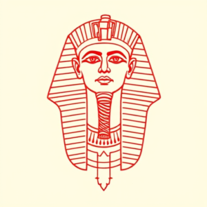 Red Ink Pharaoh Tattoo