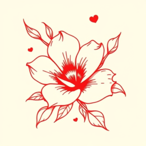 Red Ink Sampaguita Tattoo