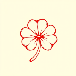 Red Ink Shamrock Tattoo