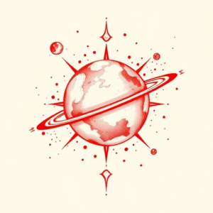 Red Ink Universe Tattoo