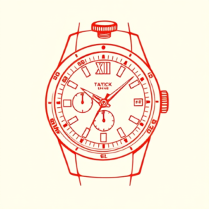 Red Ink Watch Tattoo