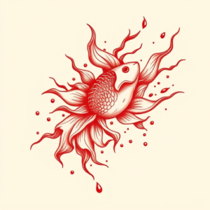 Red Ink Water Tattoo