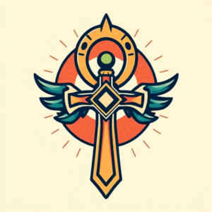 Retro 90S Ankh Tattoo