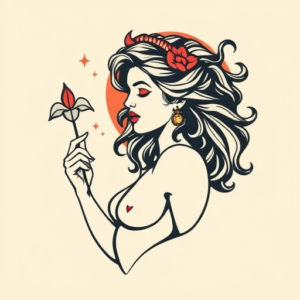 Retro 90S Aphrodite Tattoo