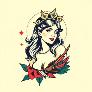 Retro 90S Artemis Tattoo