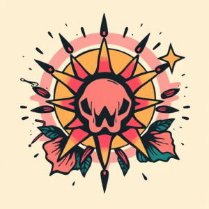 Retro 90S Atomic Tattoo