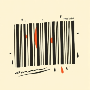 Retro 90S Barcode Tattoo