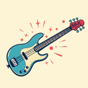 Retro 90S Bass Tattoo