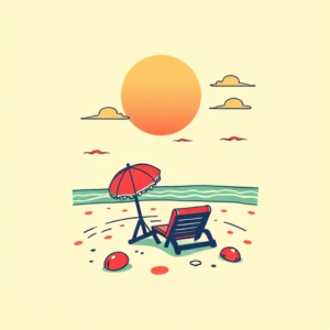 Retro 90S Beach Tattoo