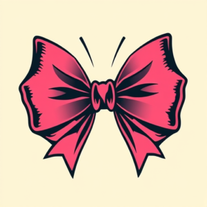 Retro 90S Bow Tattoo