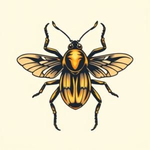 Retro 90S Bug Tattoo