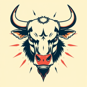 Retro 90S Bull Tattoo