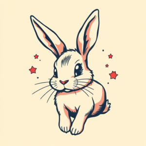 Retro 90S Bunny Tattoo