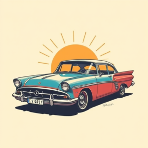 Retro 90S Car Tattoo