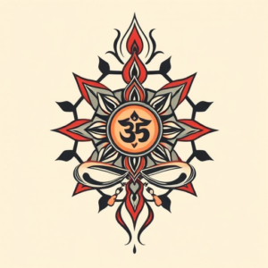 Retro 90S Chakra Tattoo