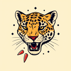 Retro 90S Cheetah Tattoo