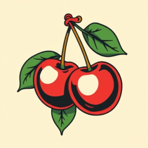 Retro 90S Cherry Tattoo