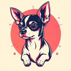 Retro 90S Chihuahua Tattoo