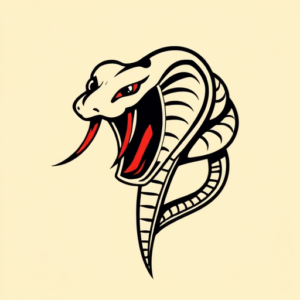 Retro 90S Cobra Tattoo